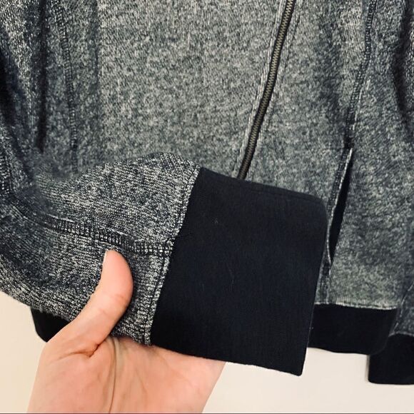 DKNY Jeans Asymmetrical Zip Black & Grey Jacket - Picture 5 of 5